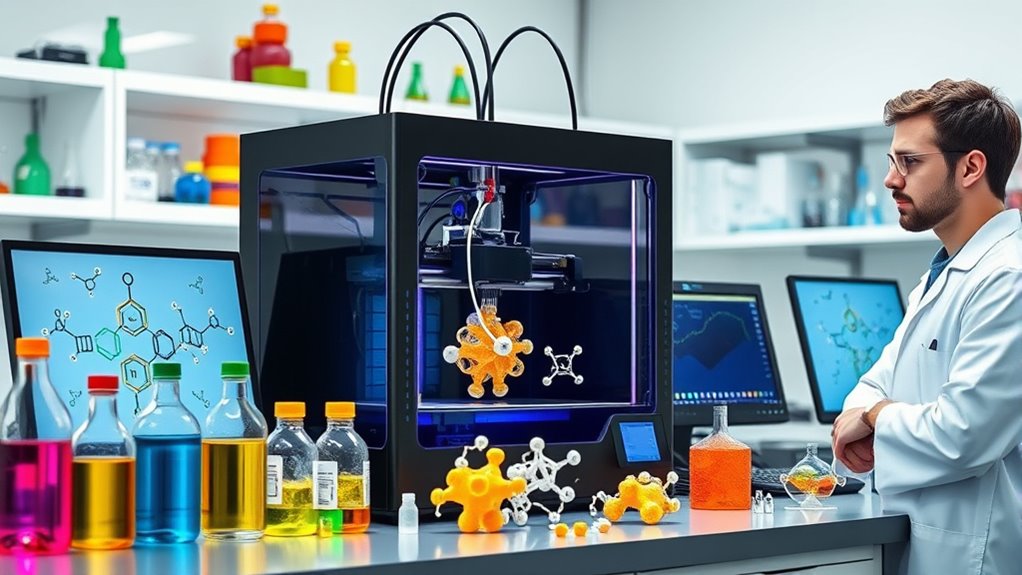 3d printed molecular models
