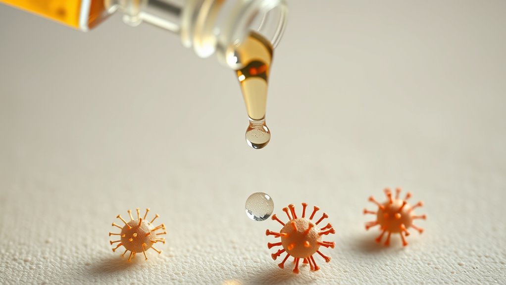 alcohol disrupts microbial membranes