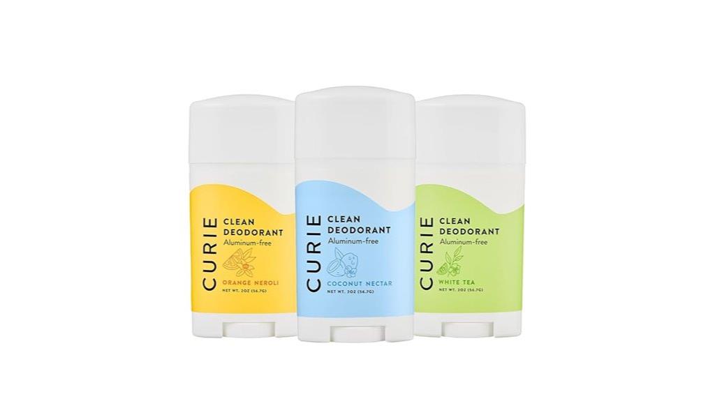 aluminum free deodorant trio pack