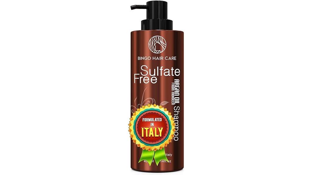 argan oil shampoo for dryness