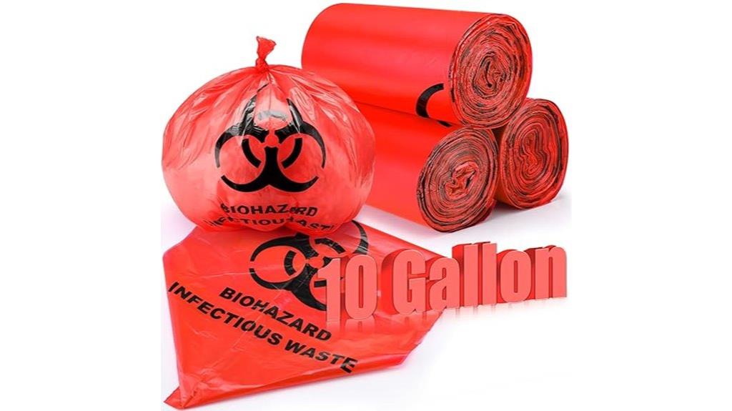 biohazard waste bag pack
