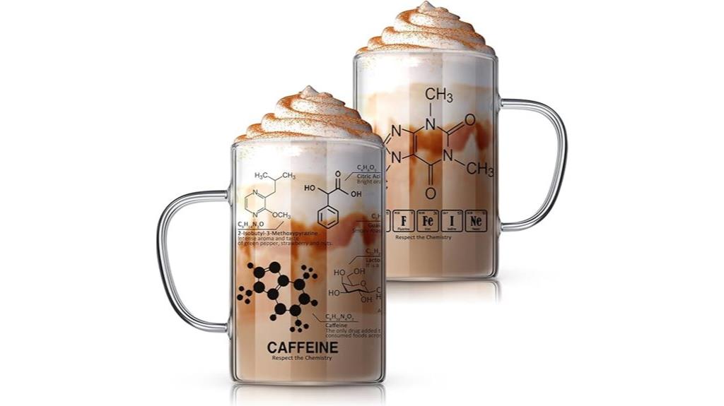 borosilicate coffee mug set