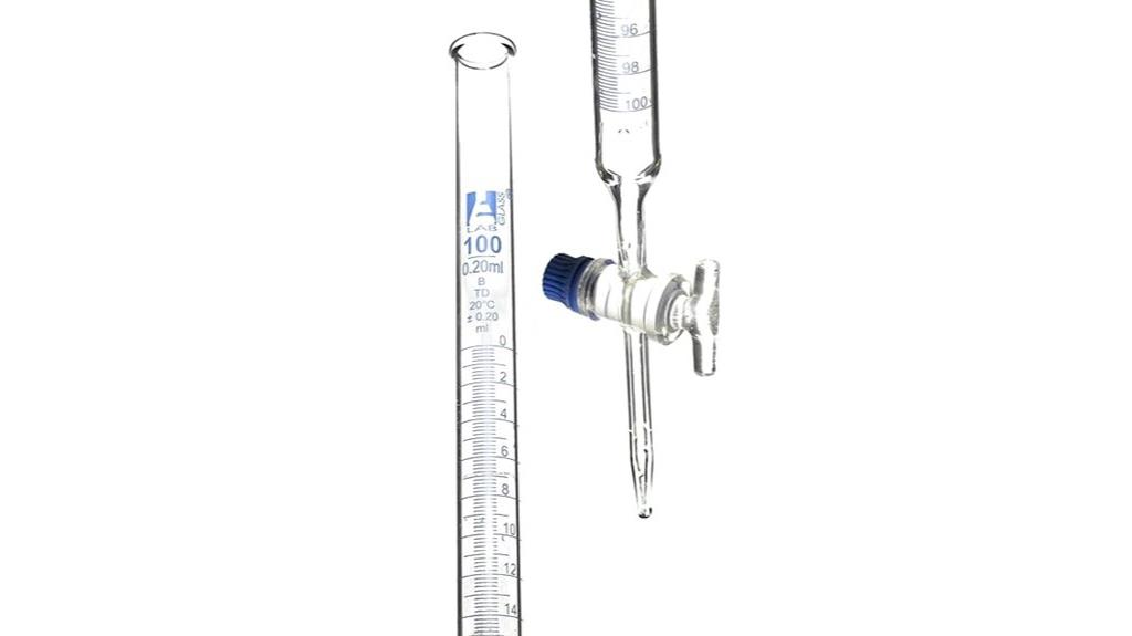 borosilicate glass burette