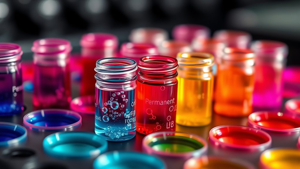 chemical ingredients enable long lasting dye