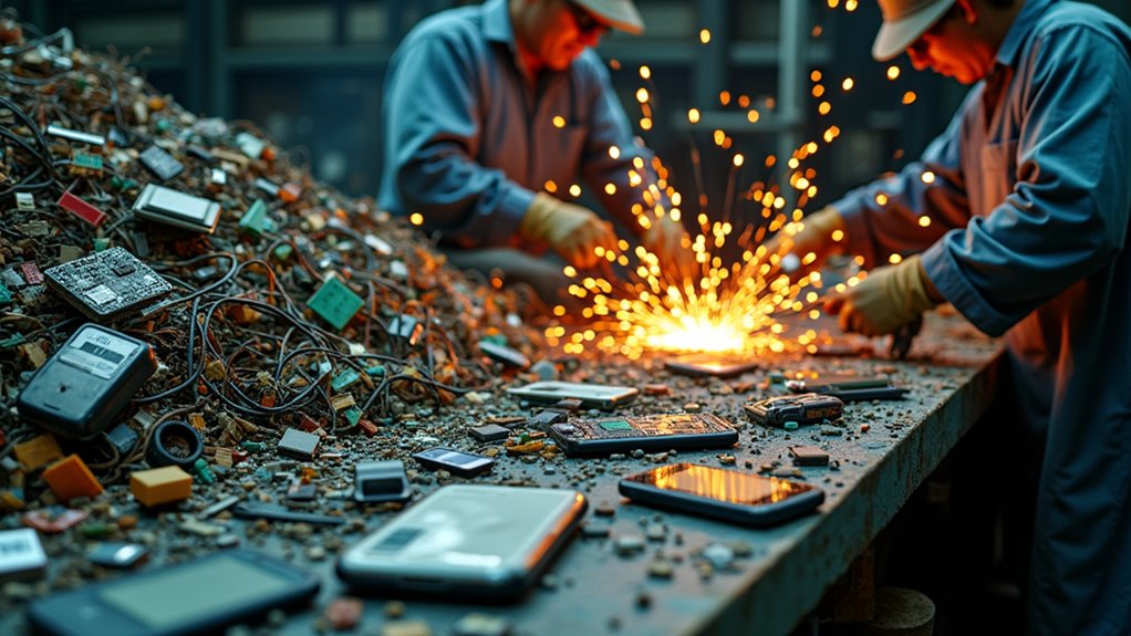 chemical processes extract metals