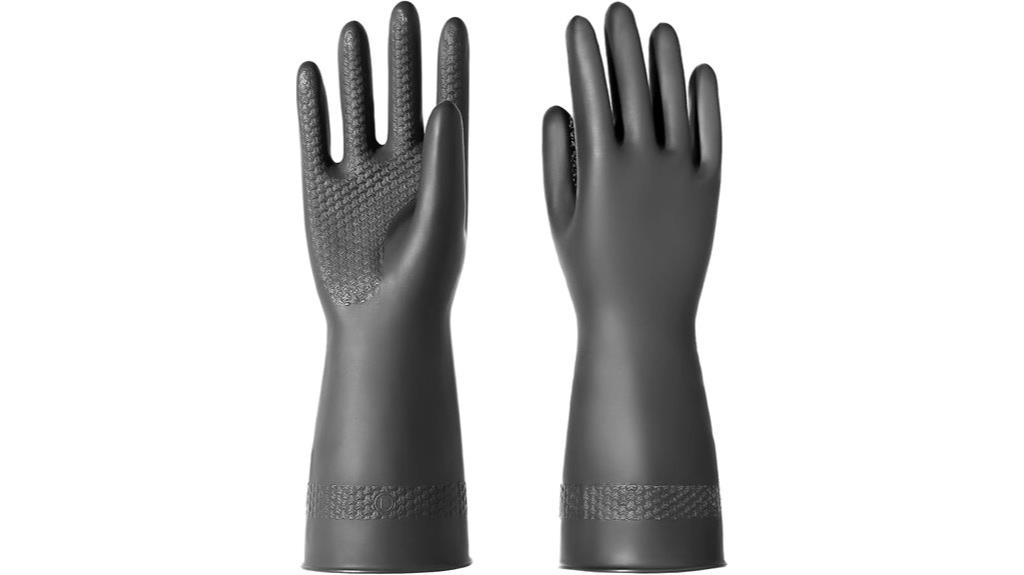 chemical resistant latex gloves
