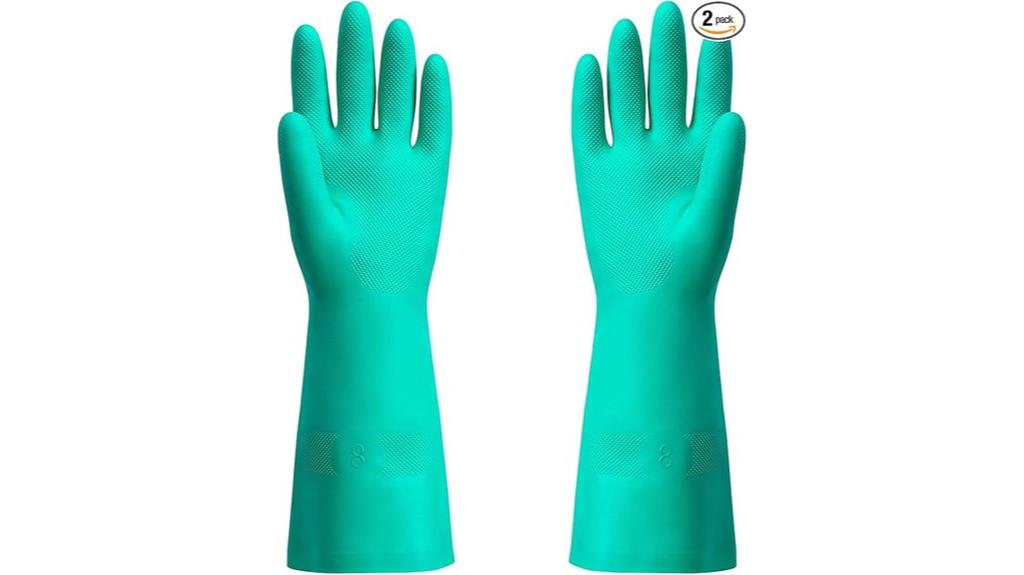 chemical resistant nitrile gloves