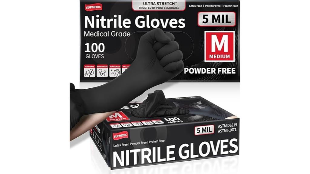 chemical resistant nitrile gloves