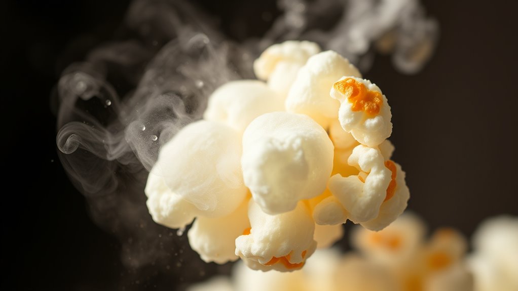 chemical transformations in popcorn
