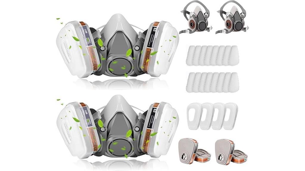 chemical vapor respirator mask