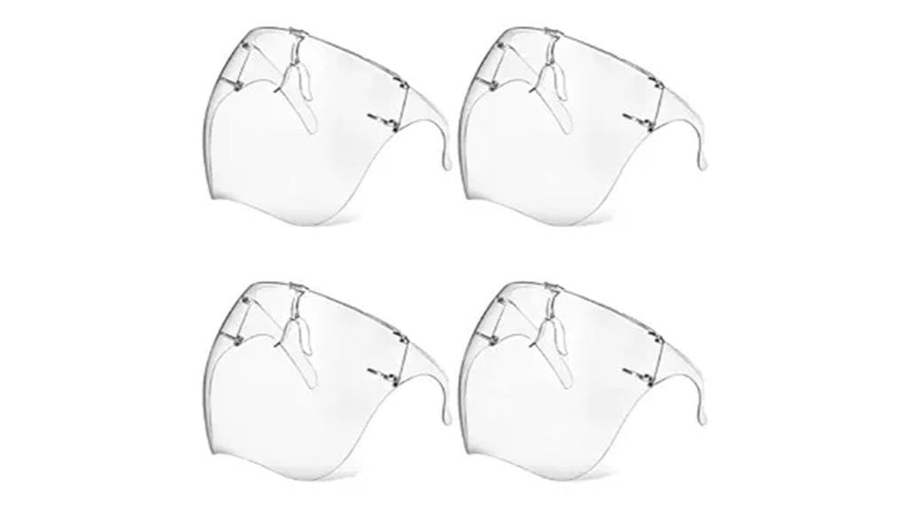 clear protective face shields