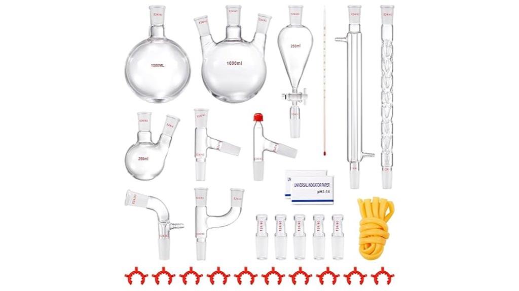 complete chemistry glassware set