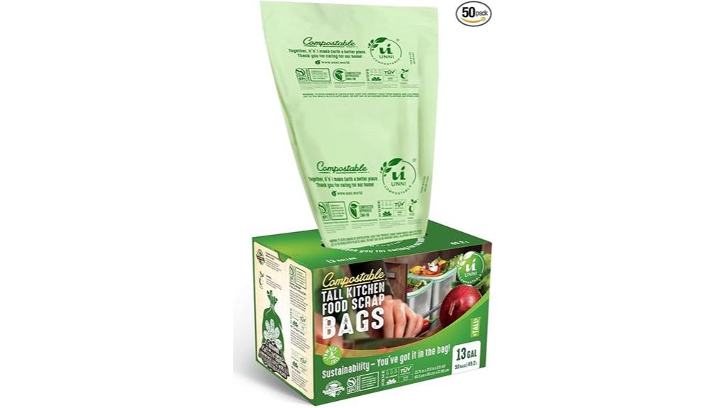 compostable 13 gallon bag pack