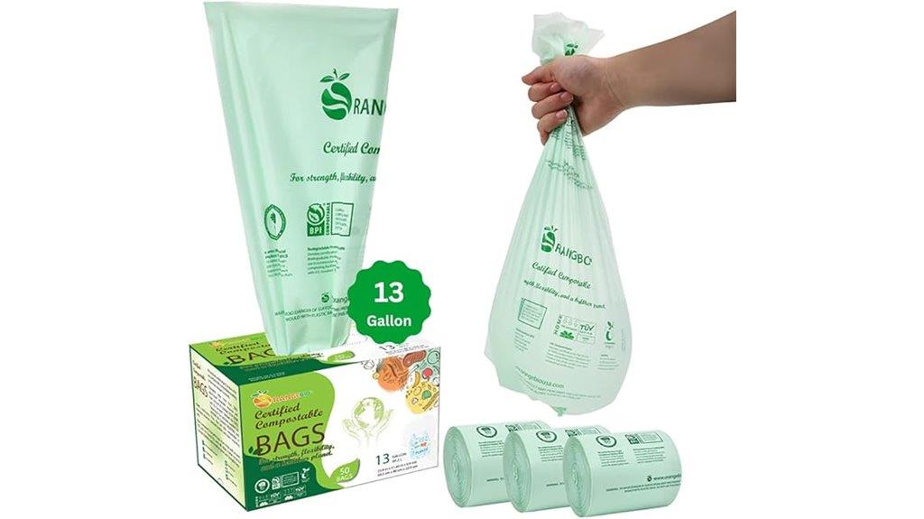 compostable 13 gallon trash bags