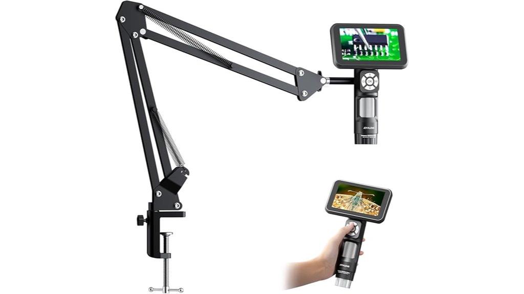 digital microscope with stand