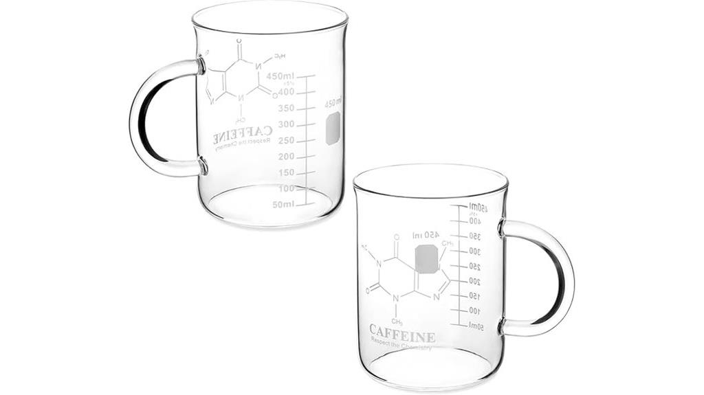 double pack glass mug