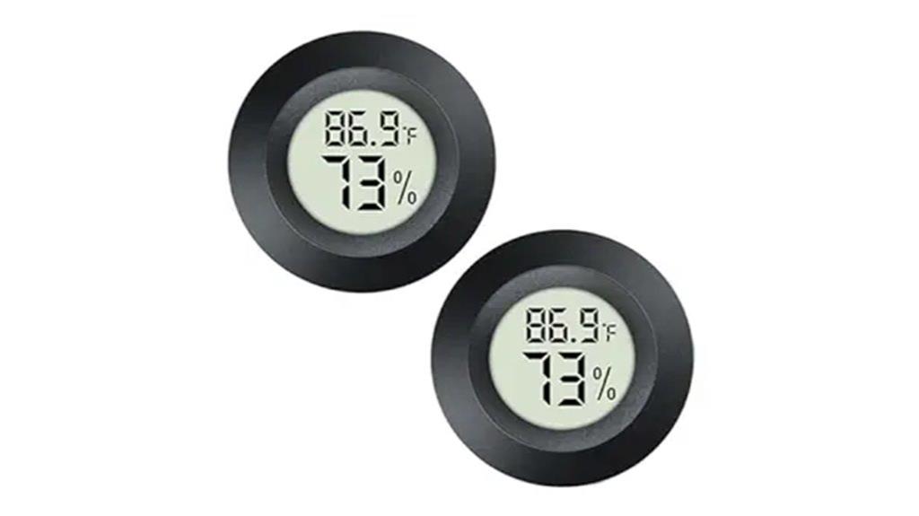 dual mini hygrometer set