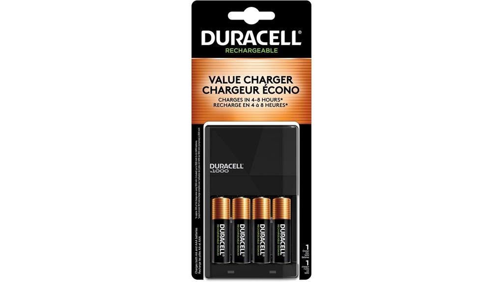 duracell rechargeable battery charger
