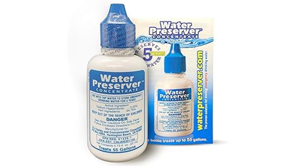 five year 55 gallon water preserver