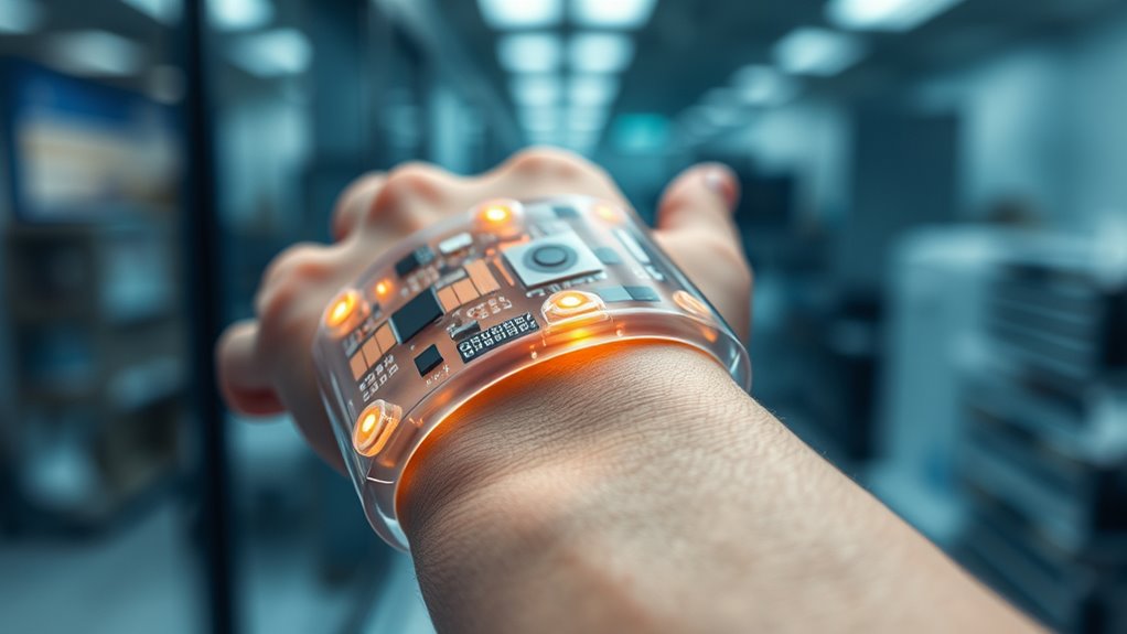 flexible biocompatible integrated electronics