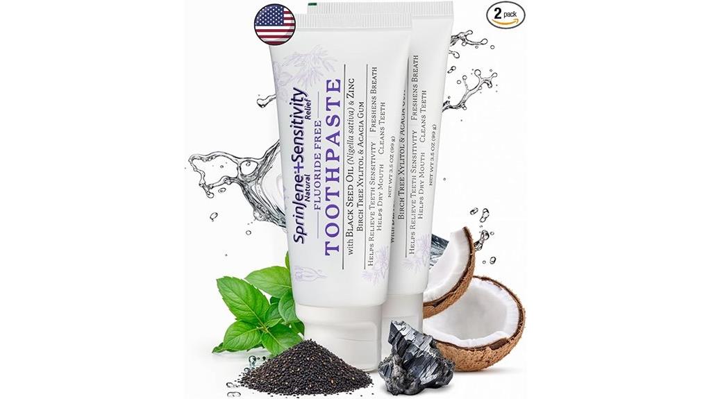 fluoride free sensitive toothpaste pack