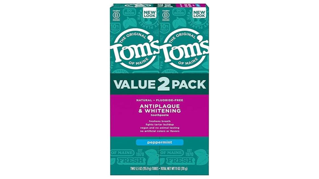 fluoride free toothpaste pack