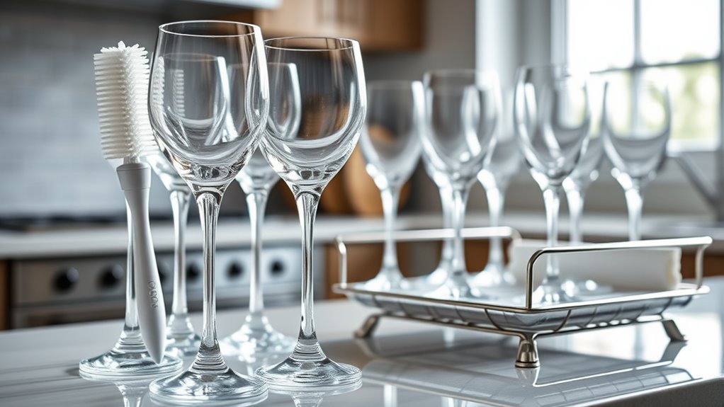 glassware cleaning and drying