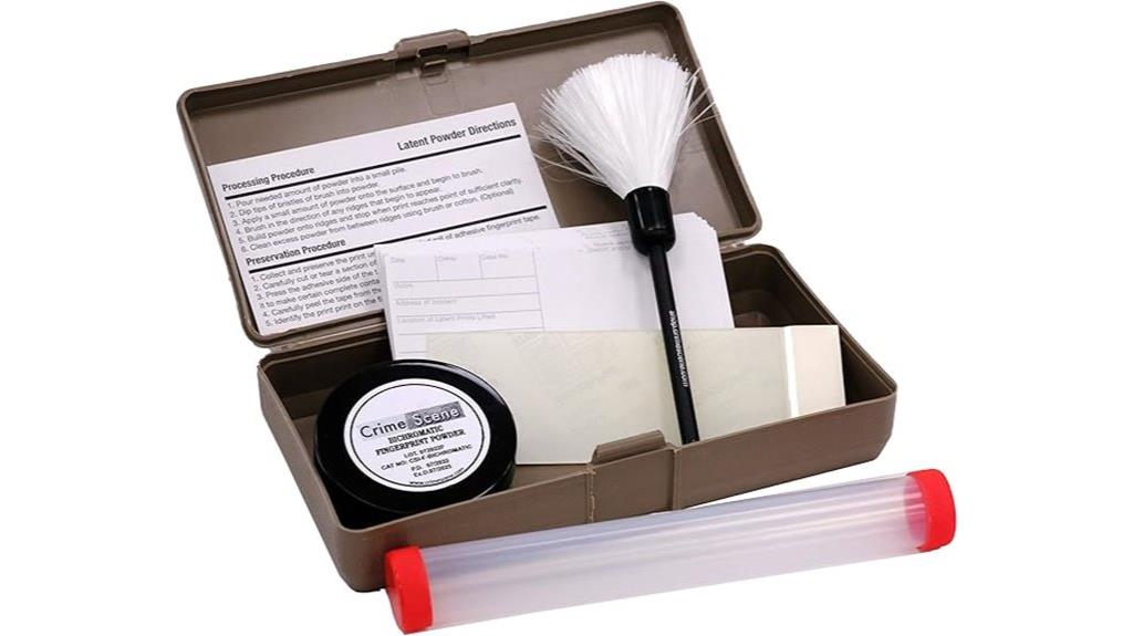 grey powder fingerprint kit