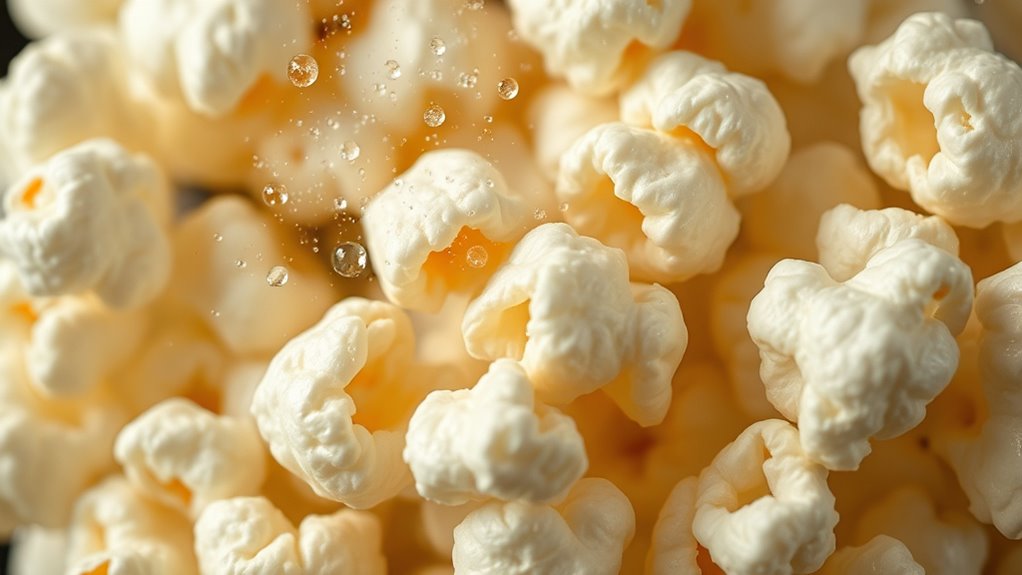 heat causes popcorn to expand