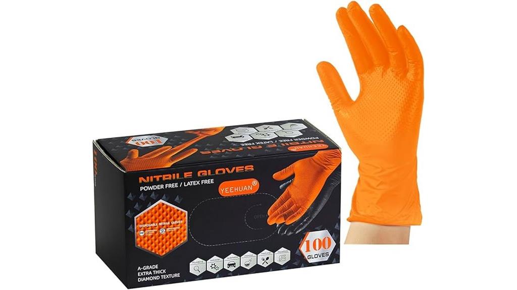 heavy duty nitrile gloves
