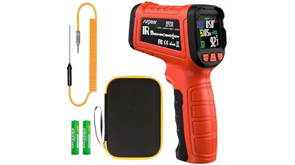 infrared thermometer with probe
