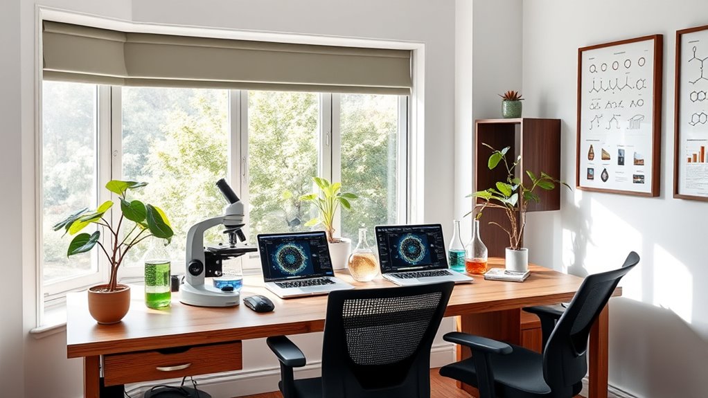 inspiring organized natural workspace