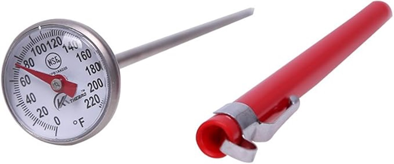 instant 1 inch dial thermometer