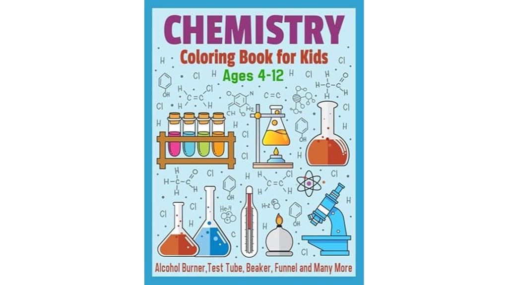 kids chemistry coloring book