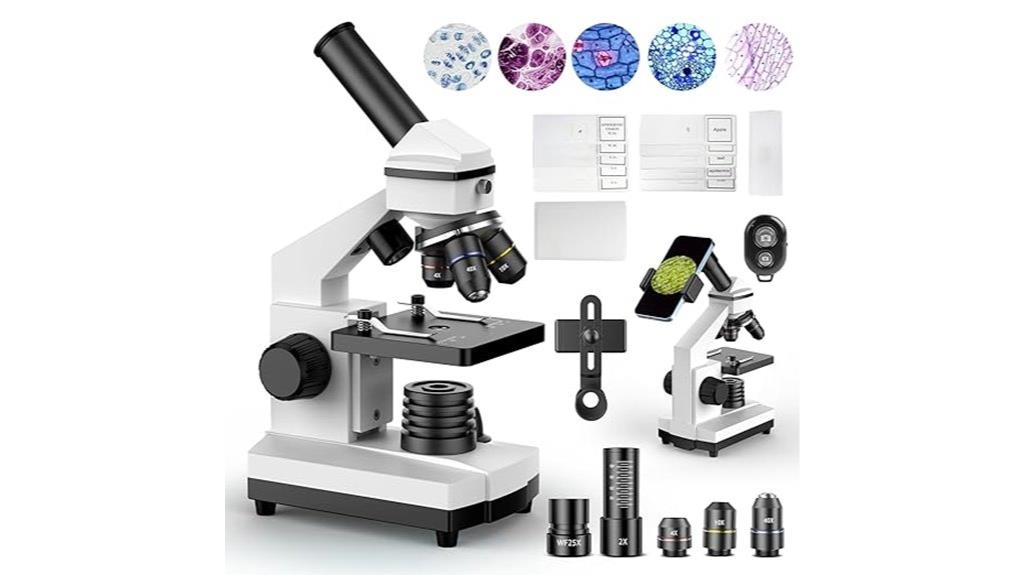 kids compound microscope with slides