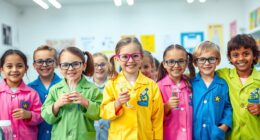 kids stylish lab coats