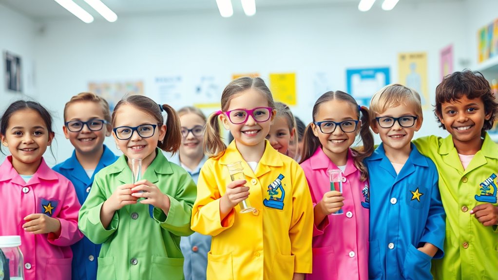 kids stylish lab coats