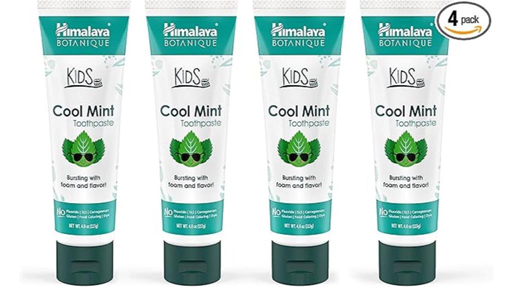 kids toothpaste four pack