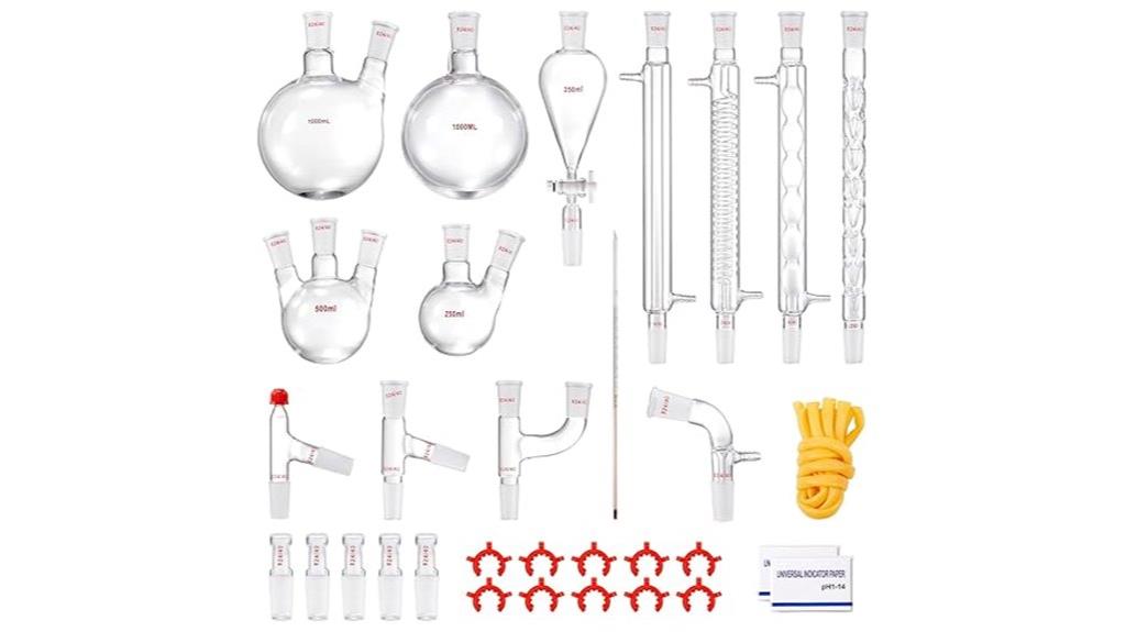 lab distillation glassware set