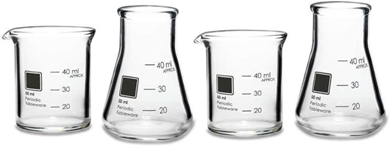 laboratory beaker shot glasses