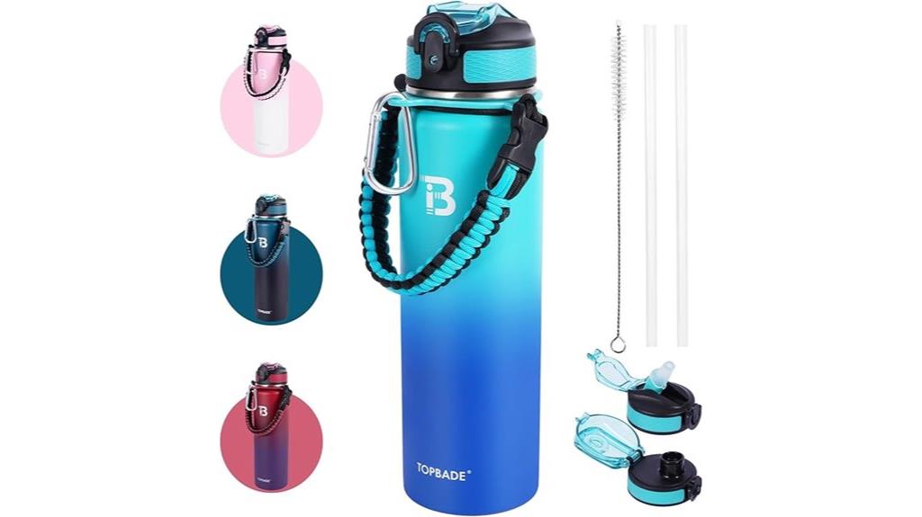 large stainless steel bottle
