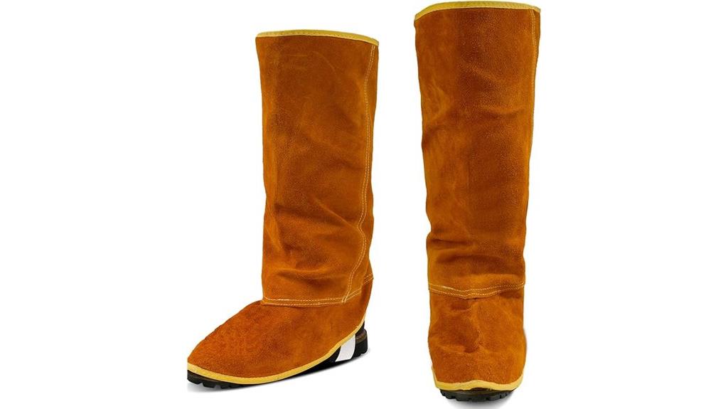 leather welding gaiter pair