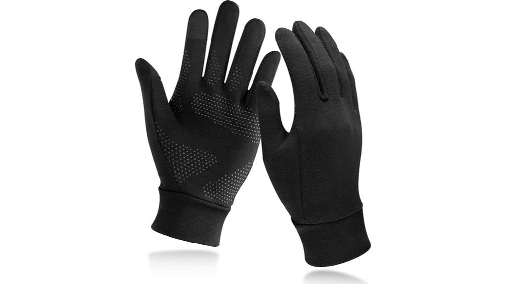 lightweight touchscreen running gloves