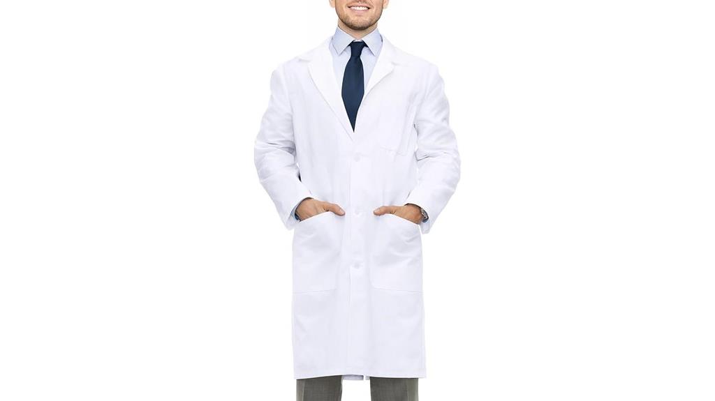 men s long sleeve lab coat