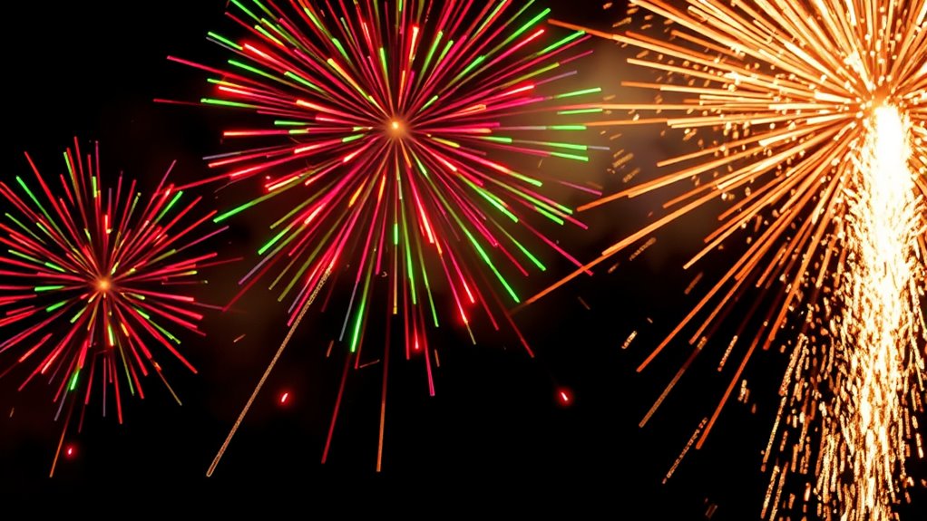 metal atoms emit colorful light