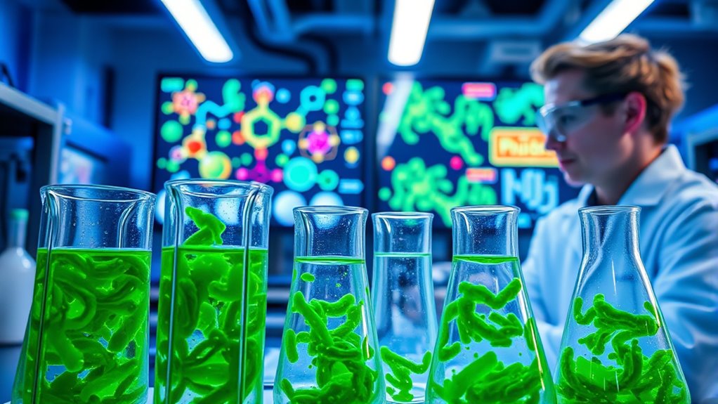 microbial engineering for sustainable materials