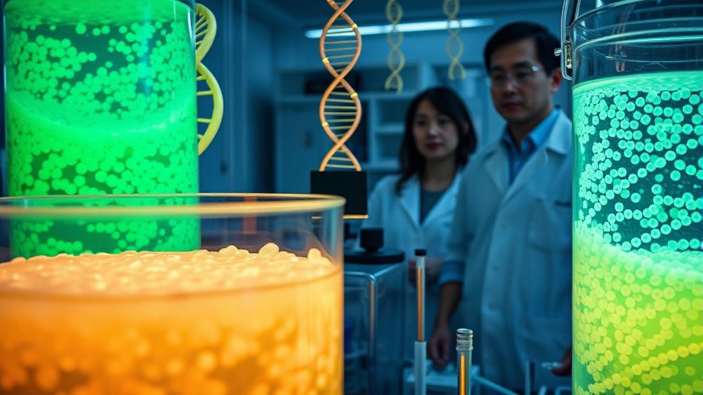 microbial engineering for sustainable materials