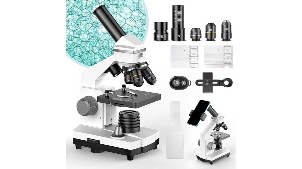 microscope with phone adapter