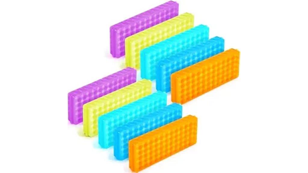 multi color 10 tube rack