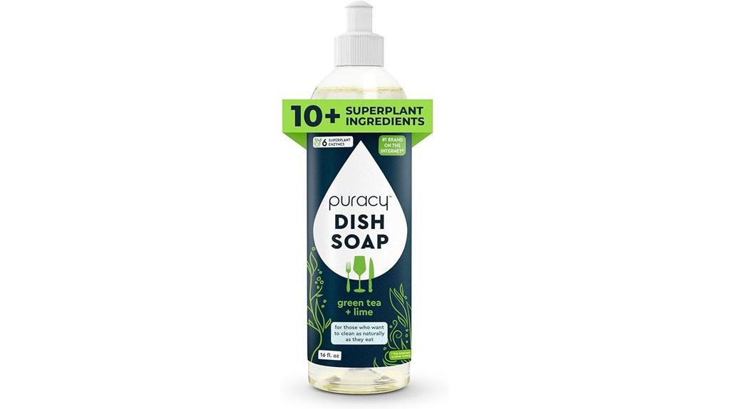natural dish soap green tea
